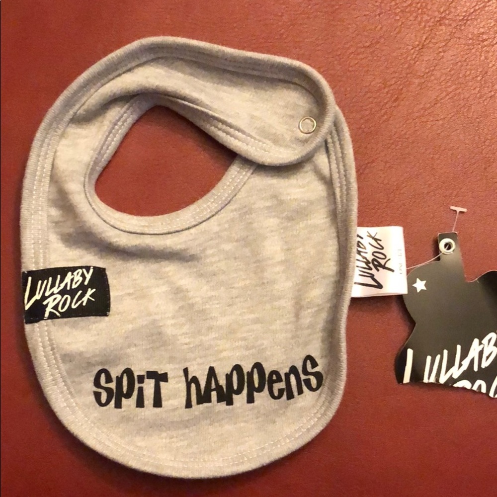 Rocking Baby “spit happens” bib